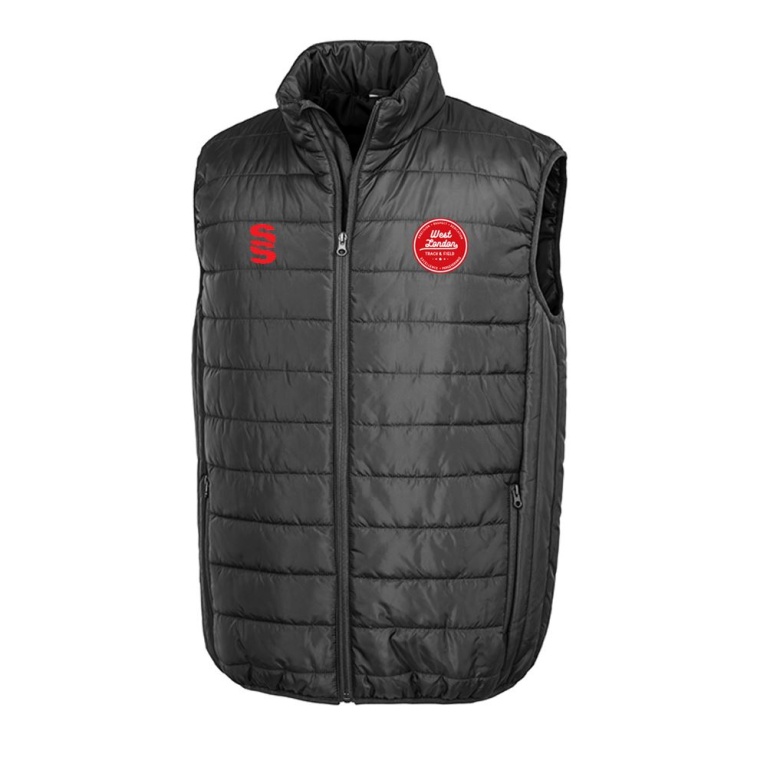 West London Track Padded Bodywarmer - Black