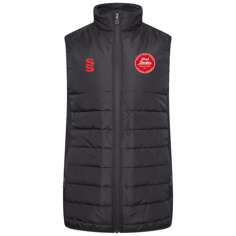 West London Track Padded Bodywarmer - Black