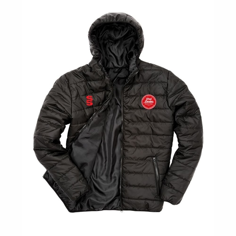 West London Track Soft Padded Jacket - Black